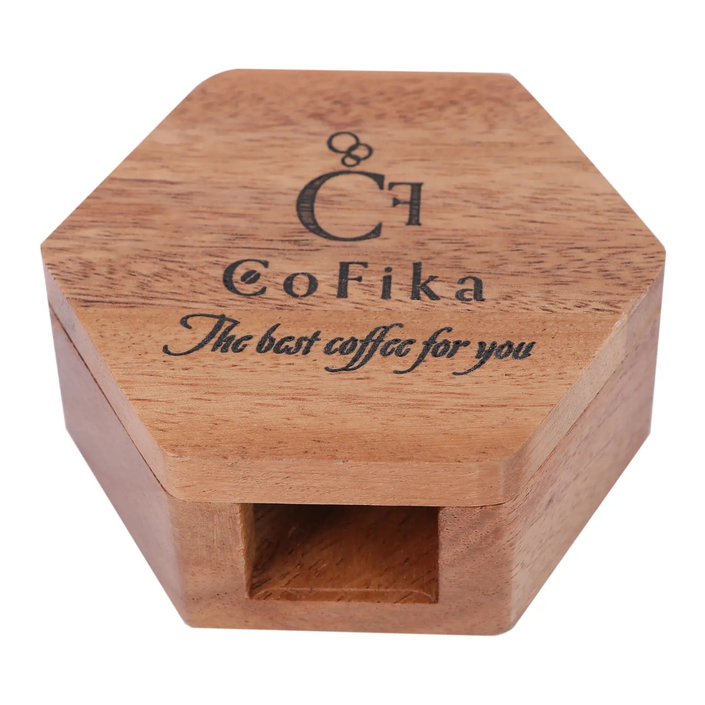 CoFika マキネッタ用ペーパーフィルターケース|60mmまで収まる上質ウォルナット製 CoFika