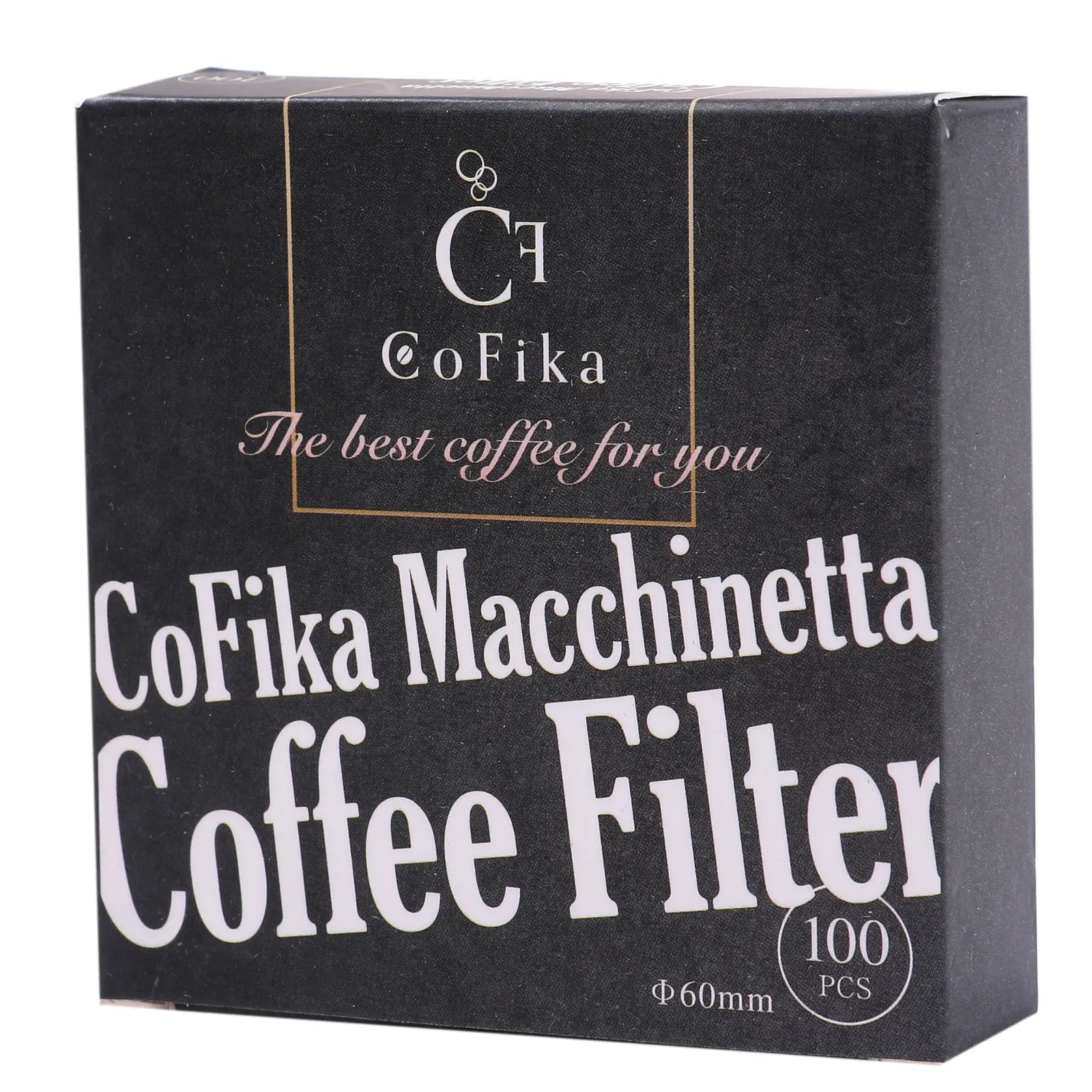 CoFika マキネッタ用 ぺーパーフィルター 丸型濾紙 60mm 100枚入り 2セット CoFika