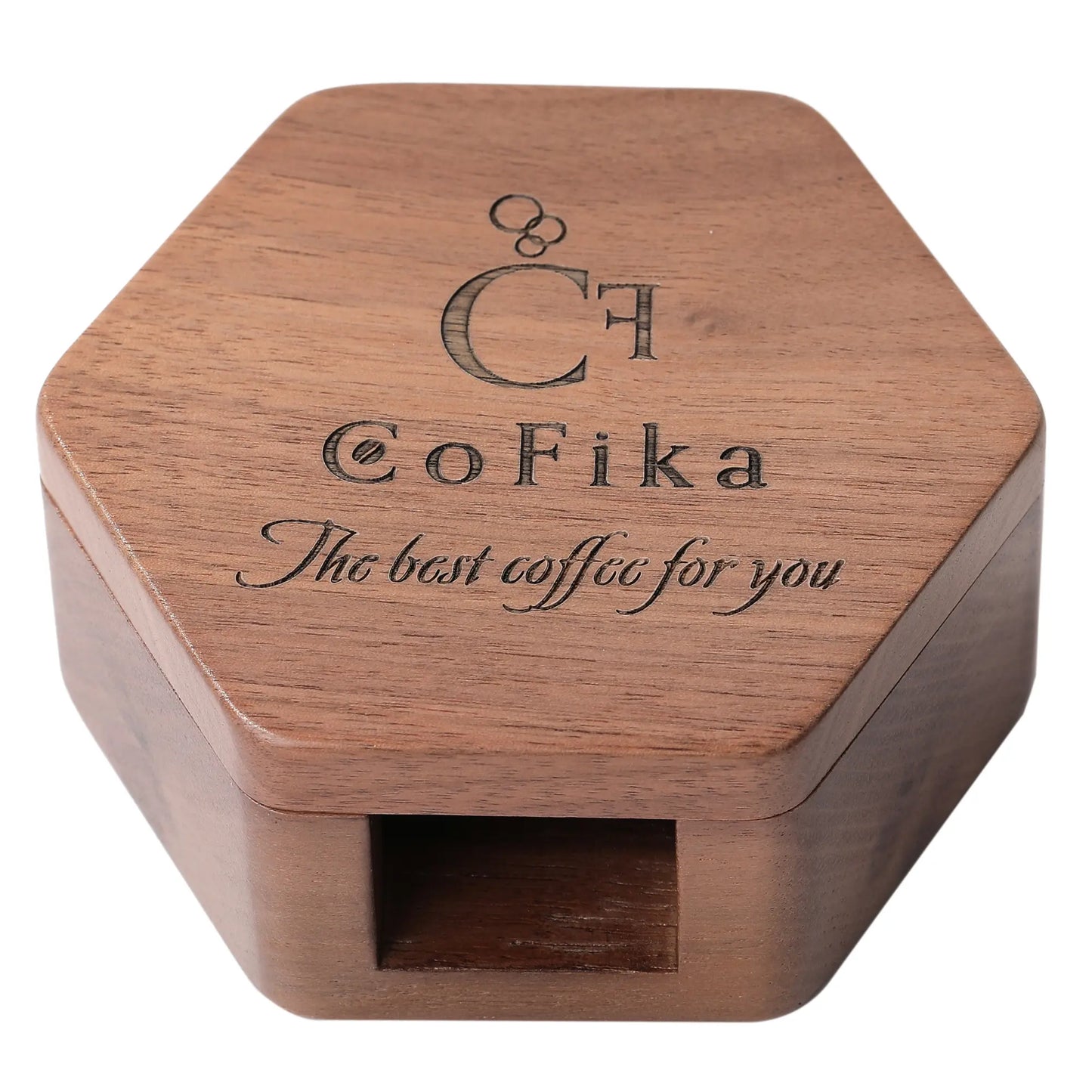 CoFika マキネッタ用ペーパーフィルターケース｜62mmまで収まる上質ウォルナット製 CoFika