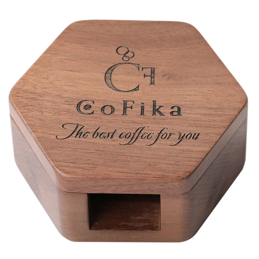 CoFika マキネッタ用ペーパーフィルターケース｜62mmまで収まる上質ウォルナット製 CoFika