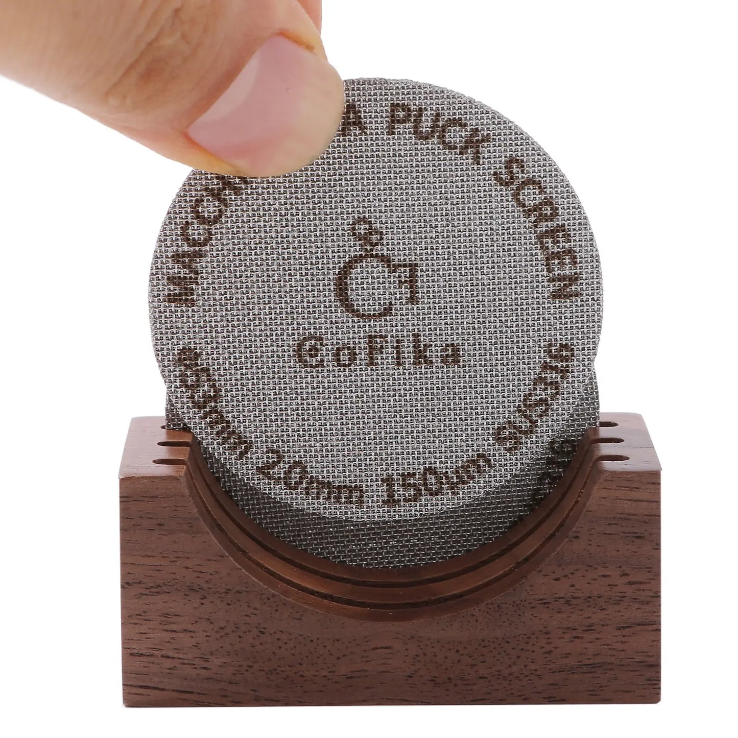 CoFika専用｜マキネッタ用パックスクリーンにぴったりの職人仕上げスタンド（ウォルナット製） CoFika
