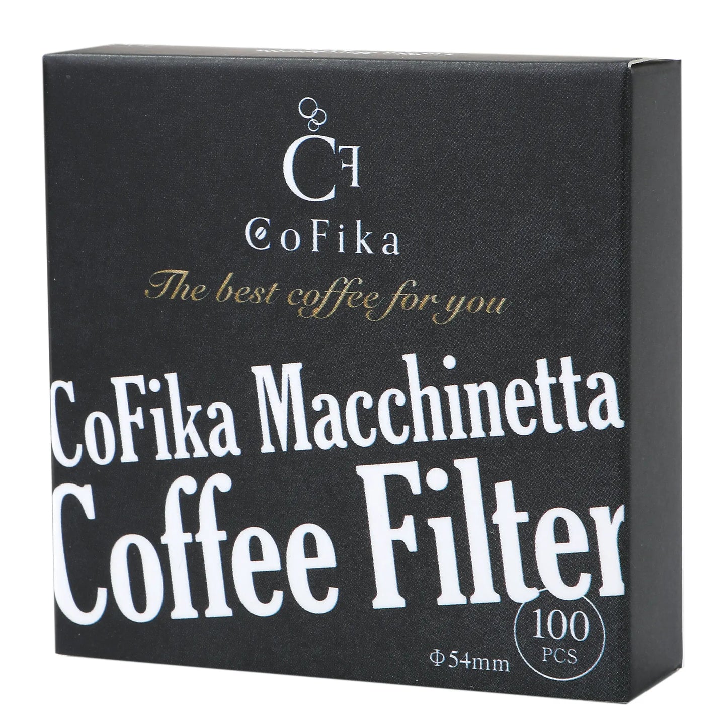 CoFika マキネッタ用 ぺーパーフィルター 丸型濾紙 54mm 100枚入り 2セット CoFika