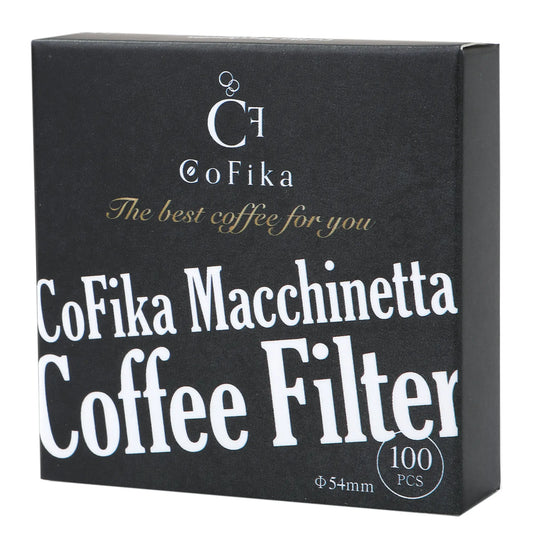 CoFika マキネッタ用 ぺーパーフィルター 丸型濾紙 54mm 100枚入り 2セット CoFika